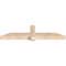 Ekena Millwork Eugene Smooth Timber Gable Bracket, Douglas Fir, 72"W x 18"H x 5 1/2"D x 5 1/2"F, 6/12 Pitch GBW072X18X0606EUG00SDF - alternate 3